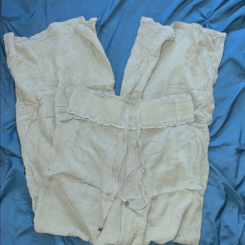 Light Green Linen Pants